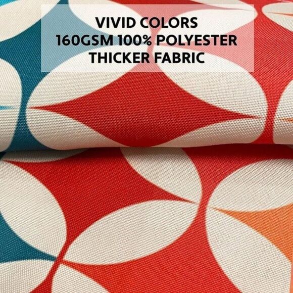 Retro Design Shower Curtain & 12 Hooks Polyester Waterproof Fabric 72x72 - Picture 3 of 9